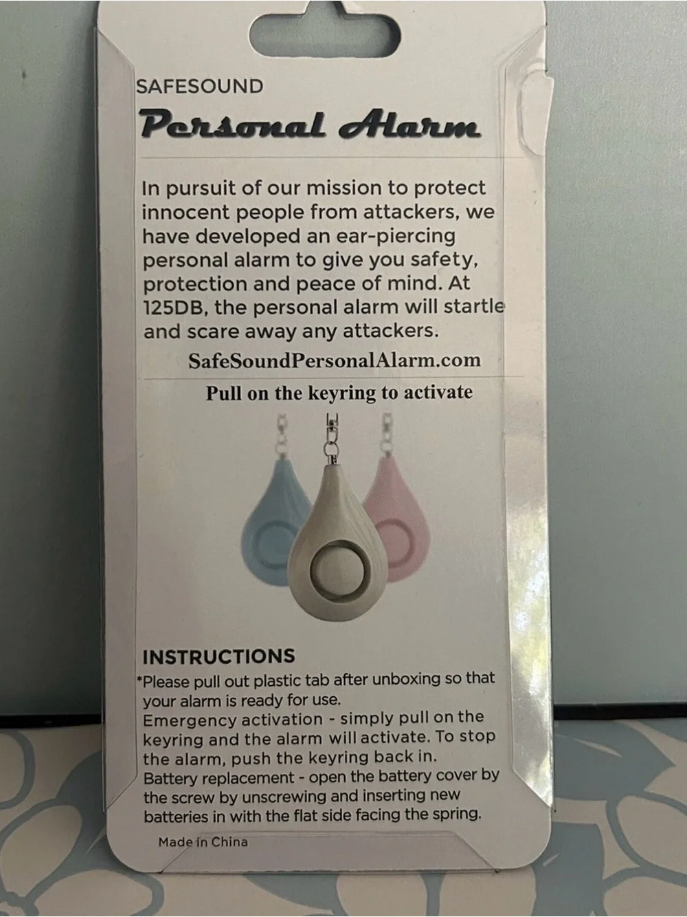 Safe Sound Personal Alarm System 1 Pc New(works)